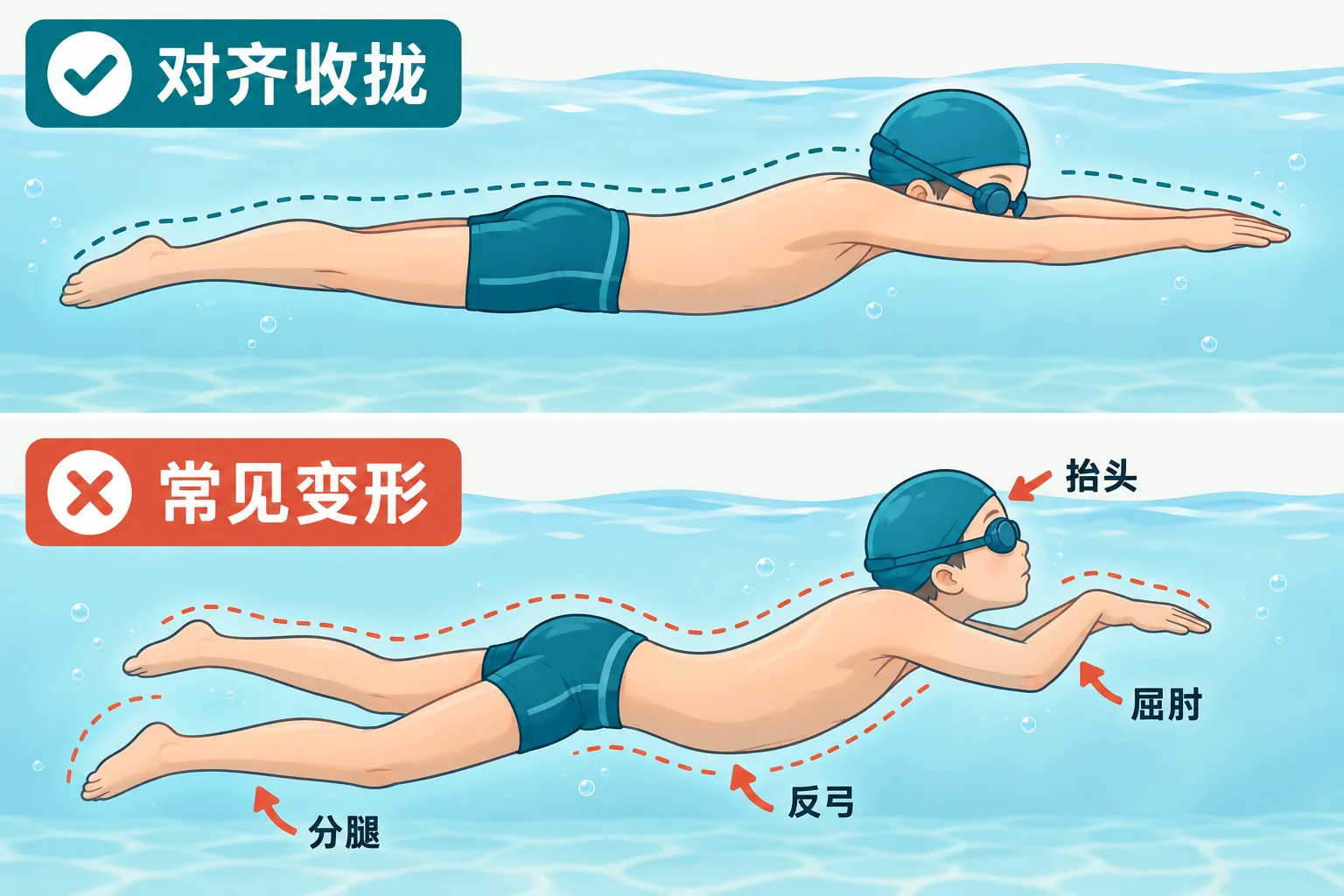 滑行时怎样摆出流线型
