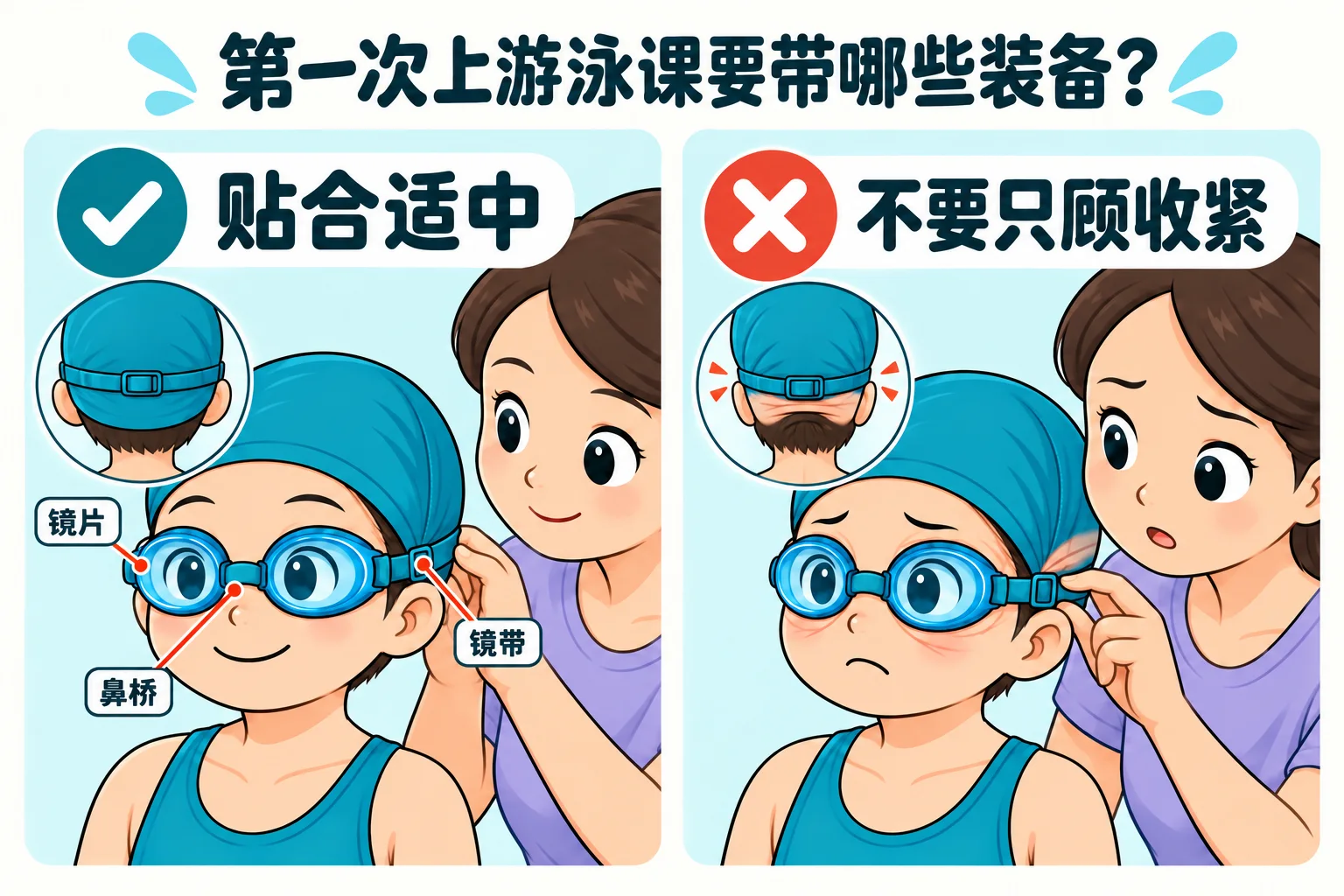 第一次上游泳课要带哪些装备